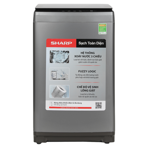 May Giat Sharp 10 Kg Es W10nv Gy 1 5